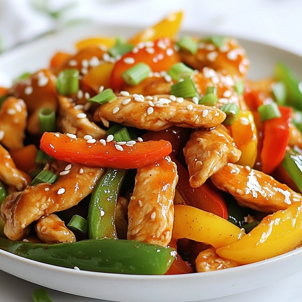 Spicy Keto Chicken and Bell Pepper Stir-Fry Recipe