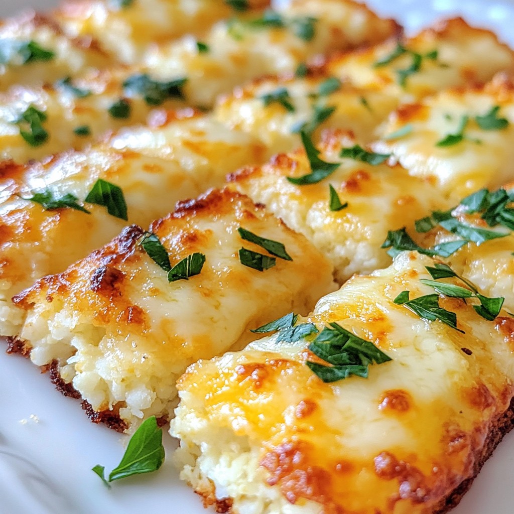 Cheesy Cauliflower Breadsticks Easy and Savory Snack