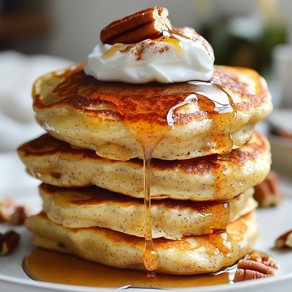 Cinnamon Roll Protein Pancakes Easy and Delicious Recipe