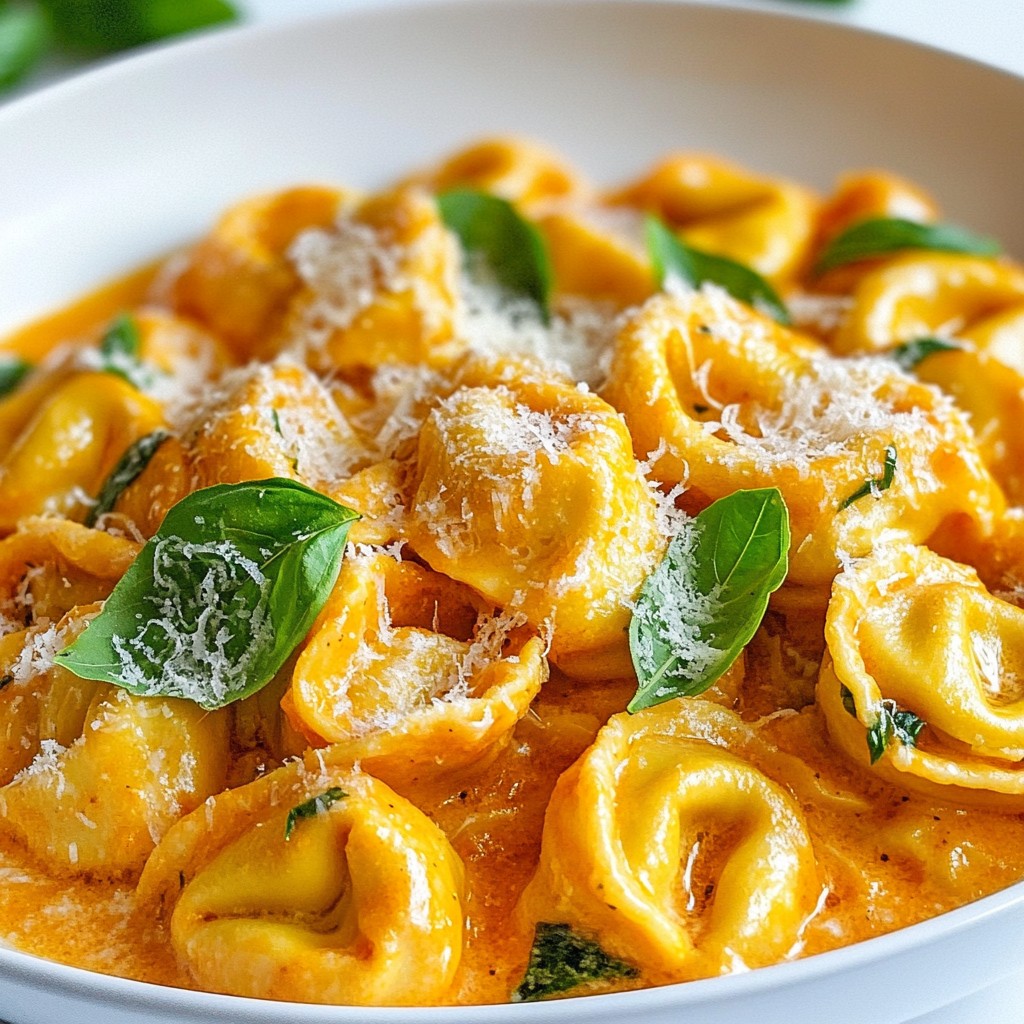Creamy Tomato Basil Tortellini Delightful Dinner Recipe