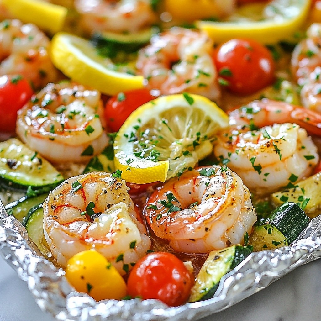 Garlic Butter Shrimp Foil Packs Tasty and Simple Dish