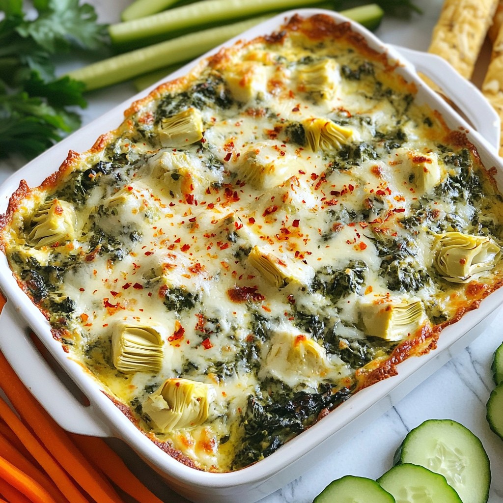 Cheesy Keto Spinach Artichoke Dip Flavorful Delight