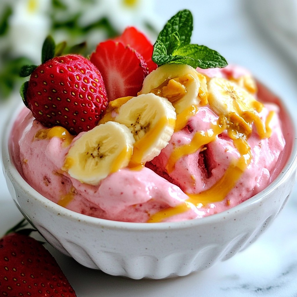 Strawberry Banana Nice Cream Creamy and Simple Treat