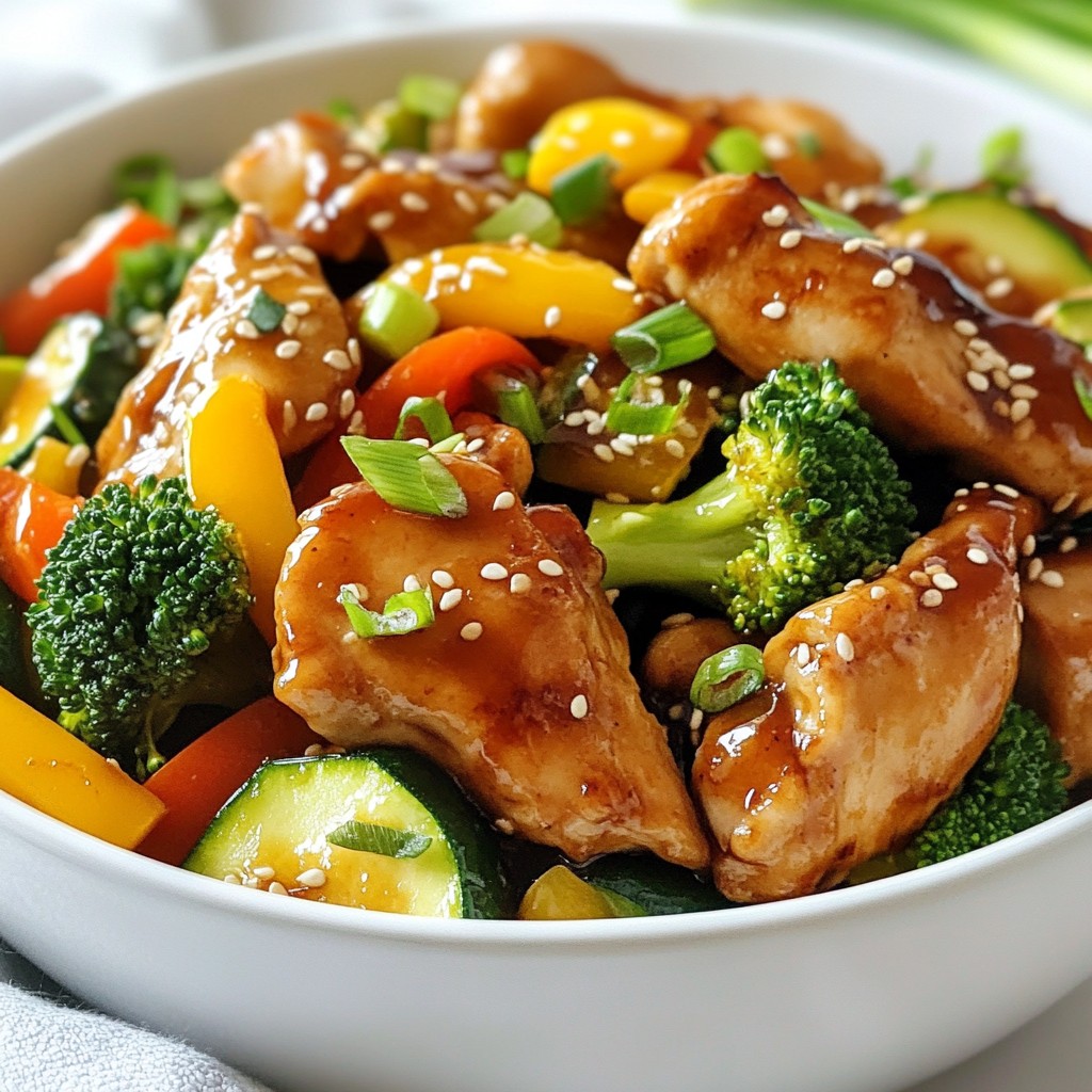 Spicy Keto Teriyaki Chicken Stir-Fry Flavor Fusion