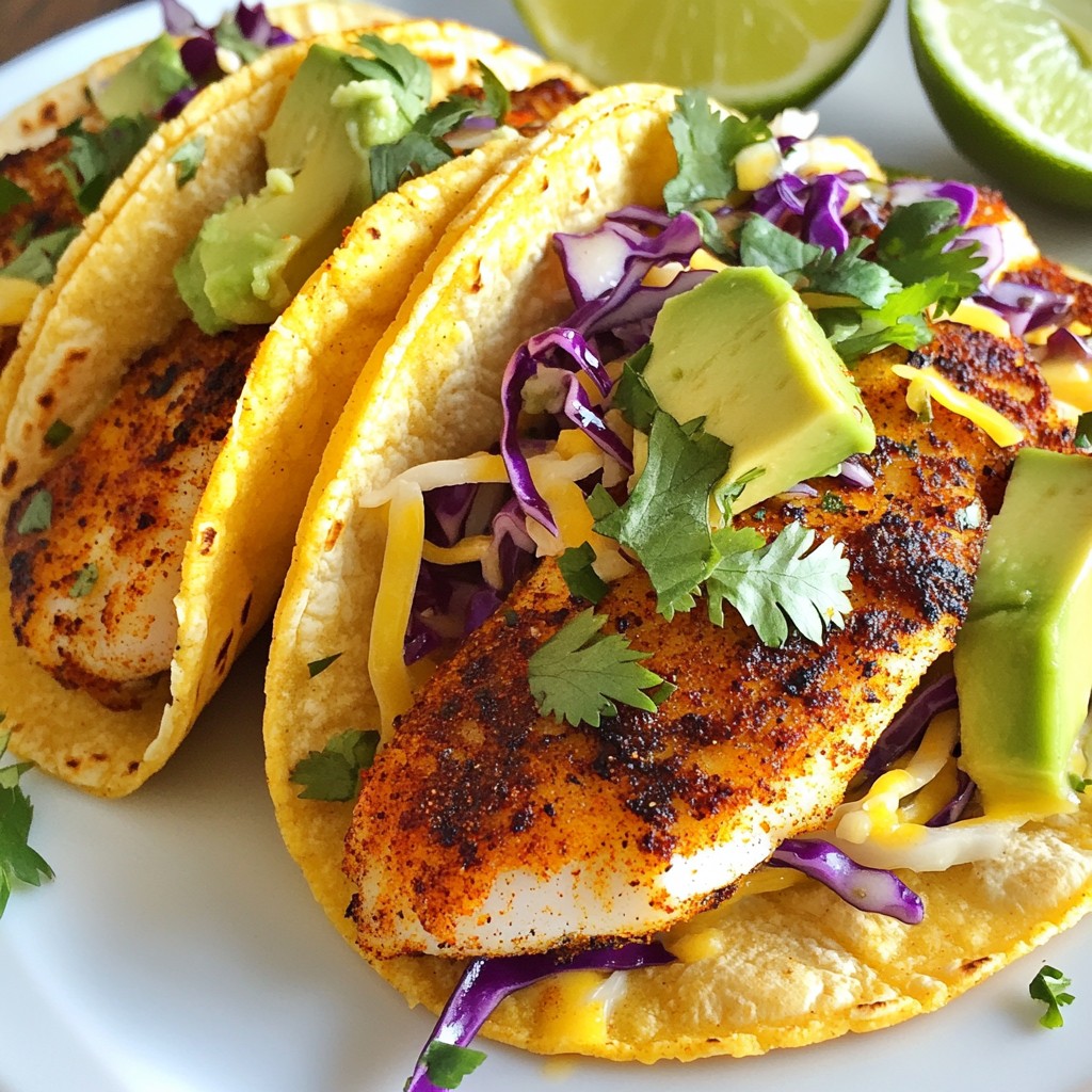Spicy Blackened Fish Tacos Fresh and Flavorful Recipe