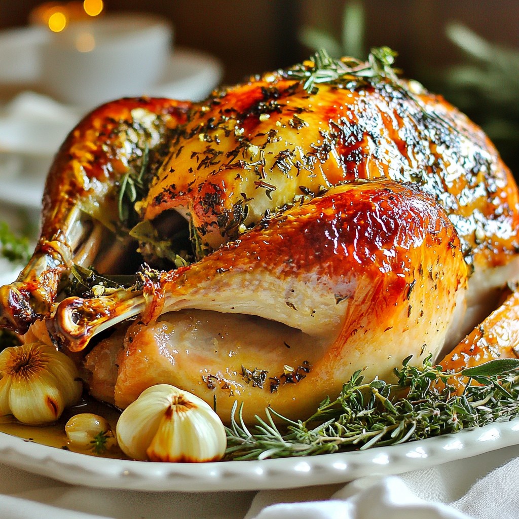 Garlic Herb Butter Roasted Turkey Flavorful Feast