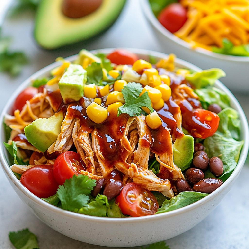 Southwest BBQ Chicken Salad Flavorful and Fresh Meal