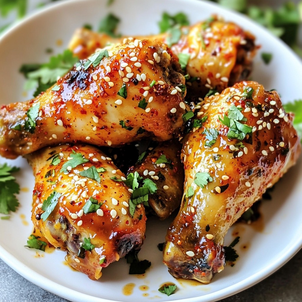 Sweet Chili Garlic Chicken Drumsticks Savory Delight