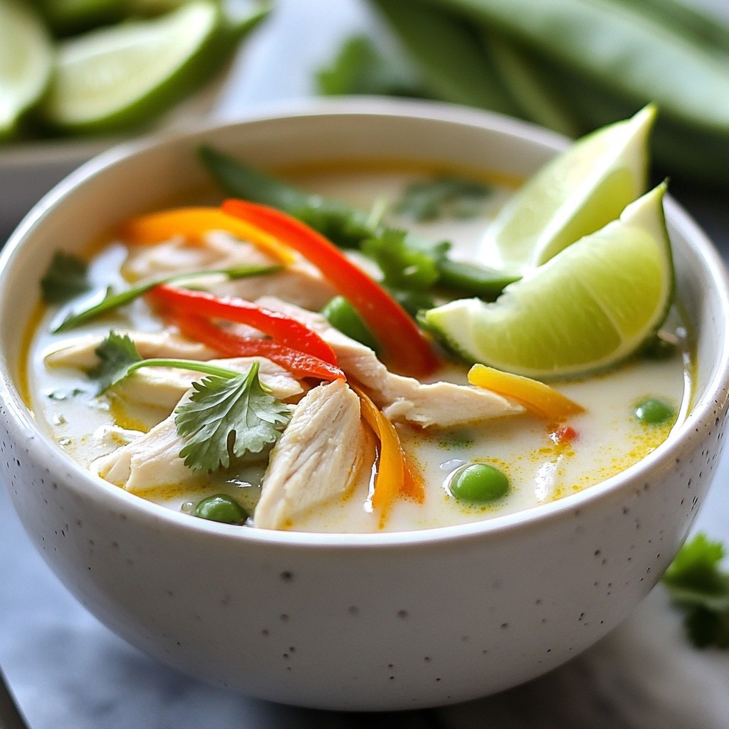 Thai Coconut Chicken Soup Flavorful and Simple Recipe