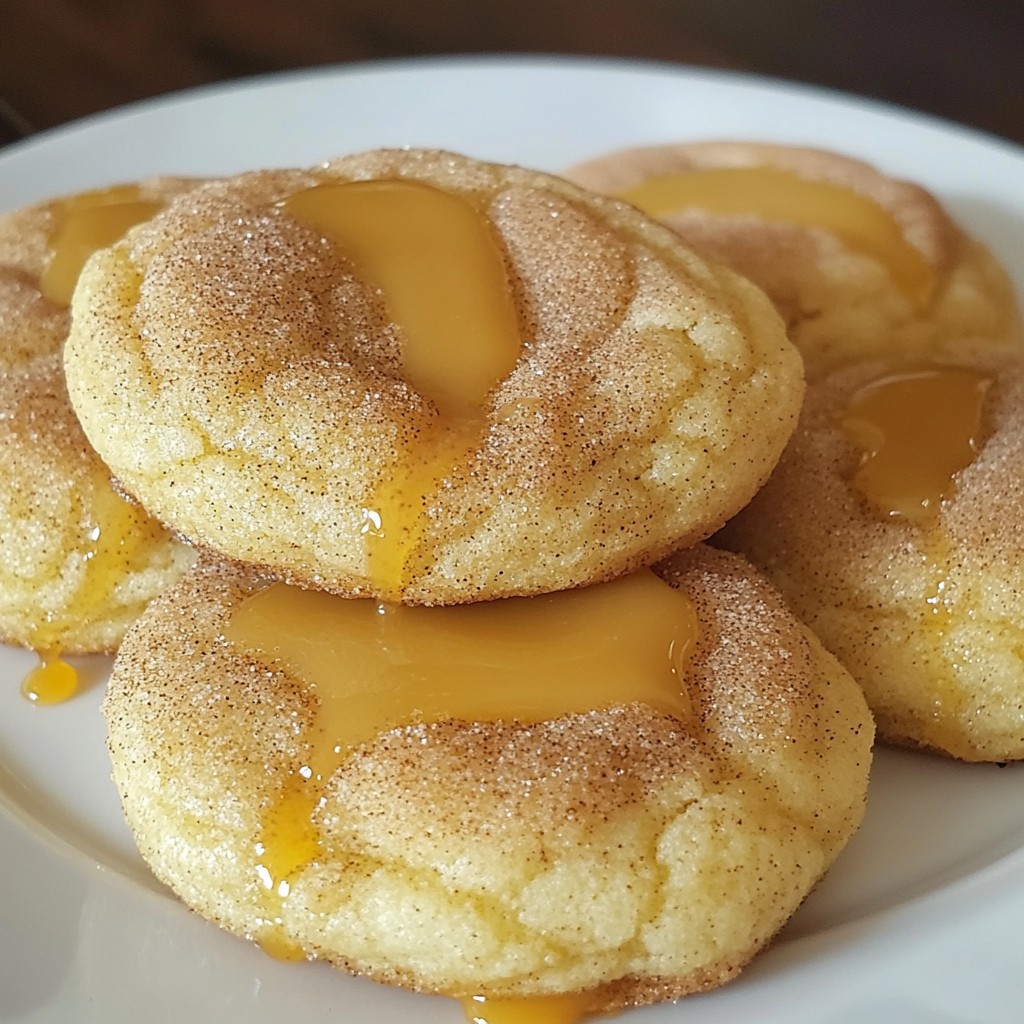 Caramel Stuffed Snickerdoodle Cookies Delightful Treat
