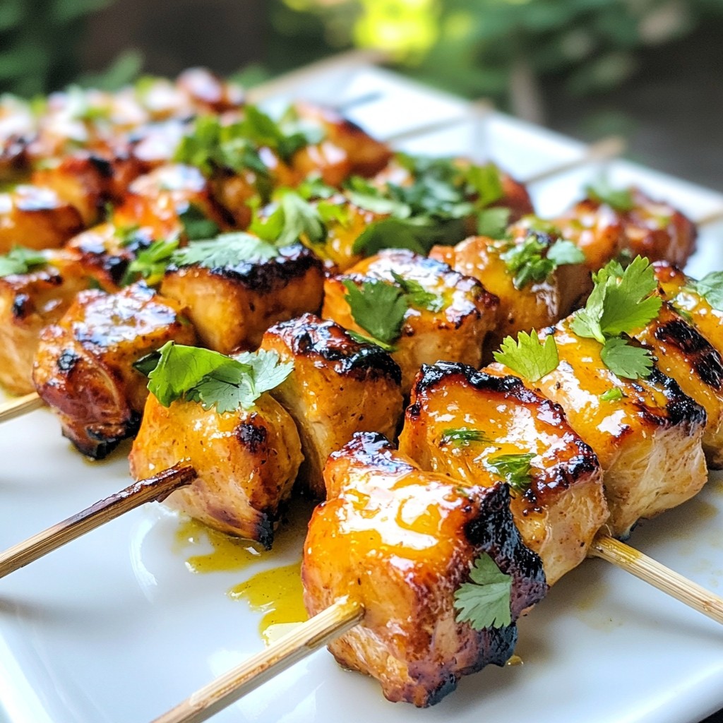 Honey Lime Chicken Skewers Flavorful Grilling Delight