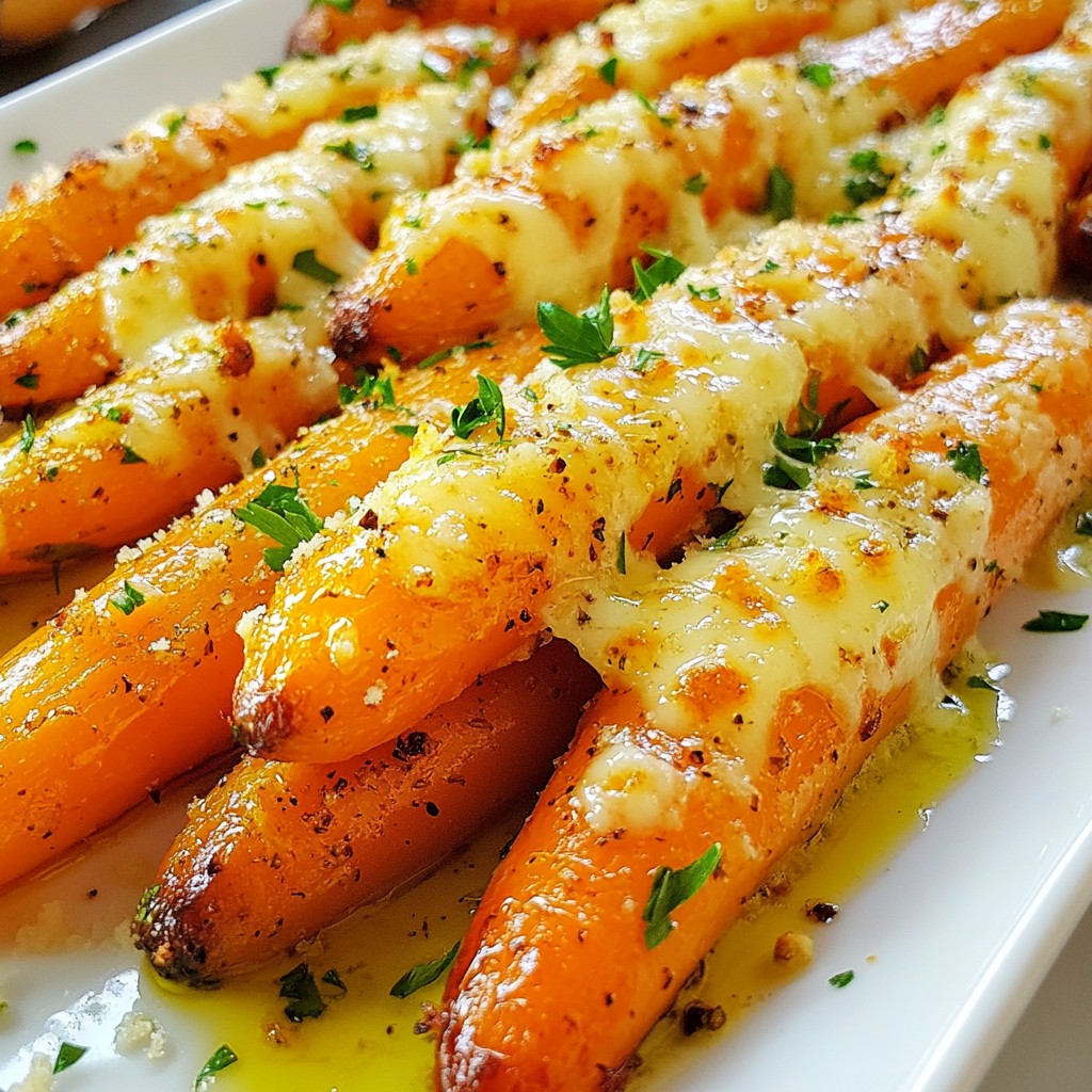 Garlic Parmesan Roasted Carrots Flavorful Side Dish