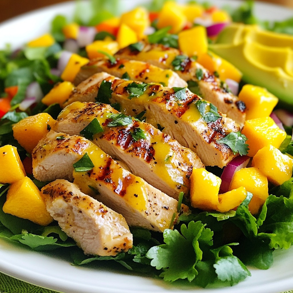 Mango Avocado Chicken Salad Vibrant and Fresh Dish