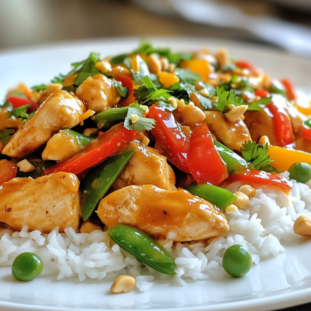 Spicy Thai Peanut Chicken Stir Fry Flavorful Delight