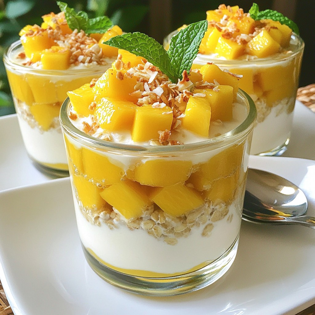 Coconut Mango Overnight Oats Easy and Delicious Recipe