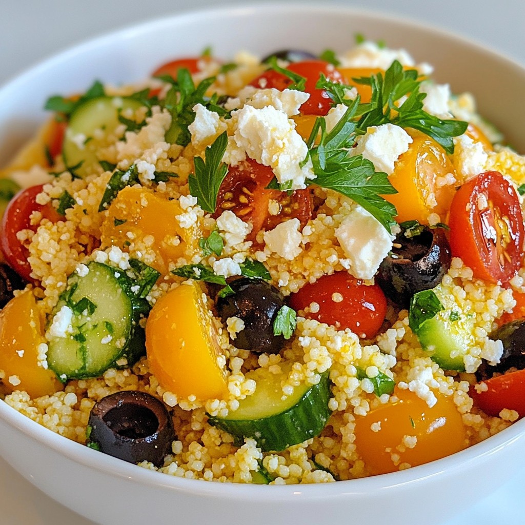 Garlic Herb Mediterranean Couscous Flavorful Delight