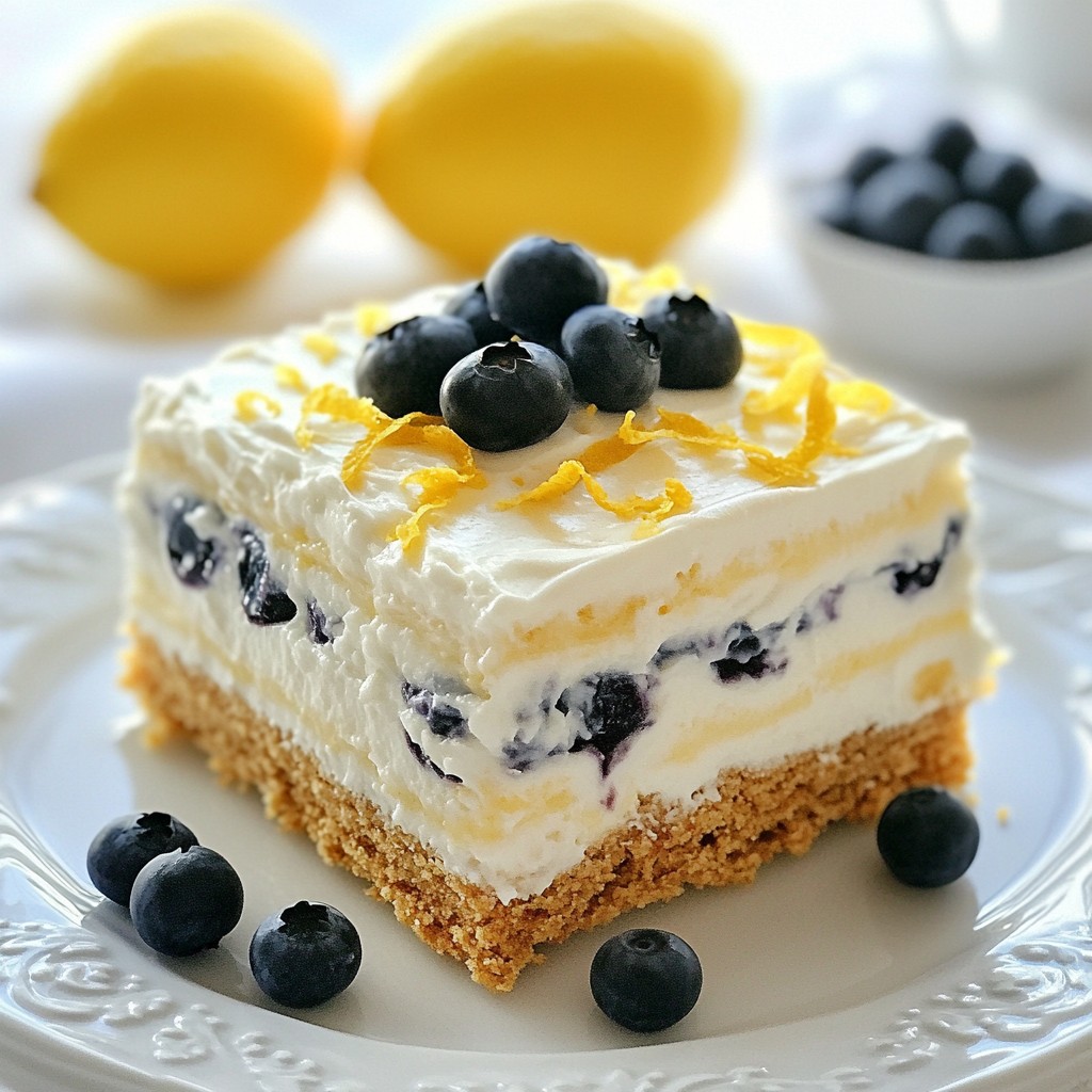 Lemon Blueberry Icebox Cake Delicious and Refreshing Treat