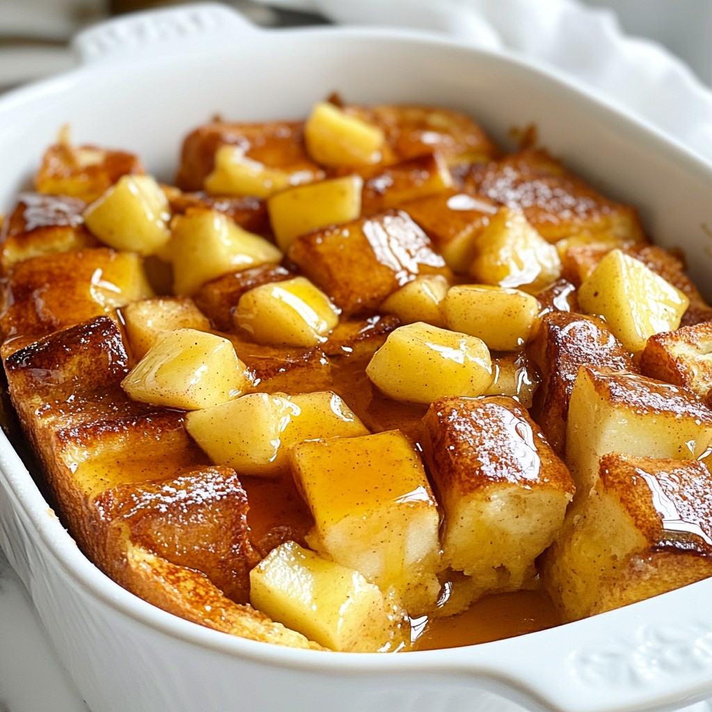 Apple Cinnamon French Toast Bake Heavenly Comfort Dish
