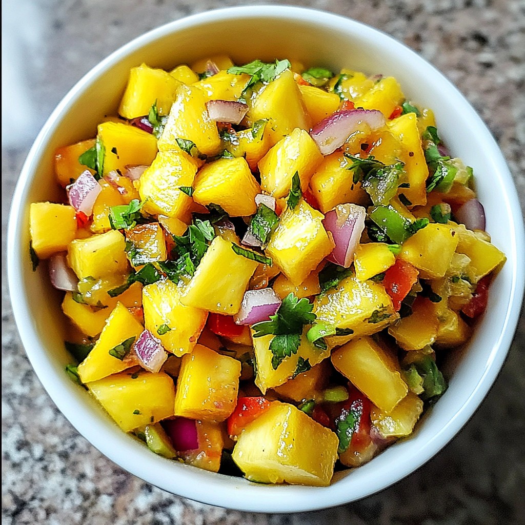 Mango Pineapple Salsa Fresca Flavorful and Simple Dish