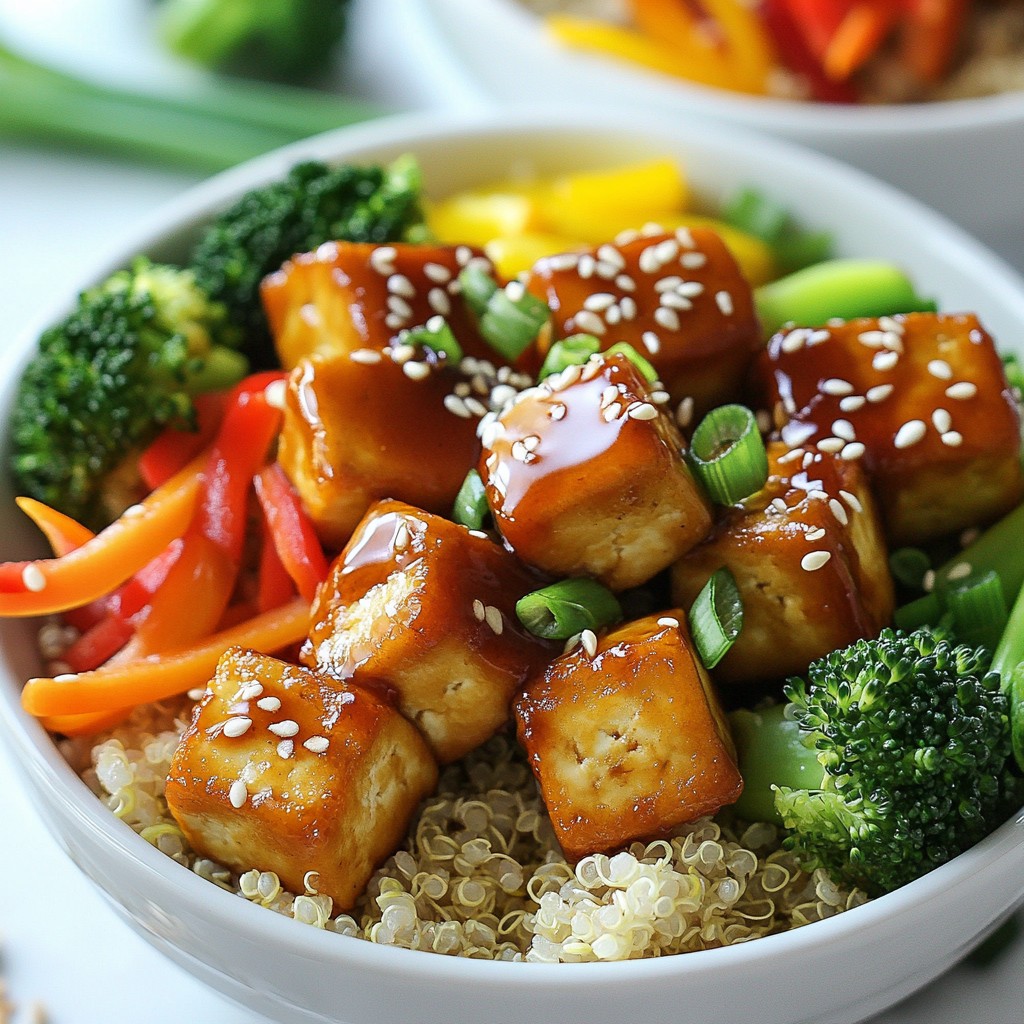 Teriyaki Tofu Buddha Bowls Simple and Healthy Meal