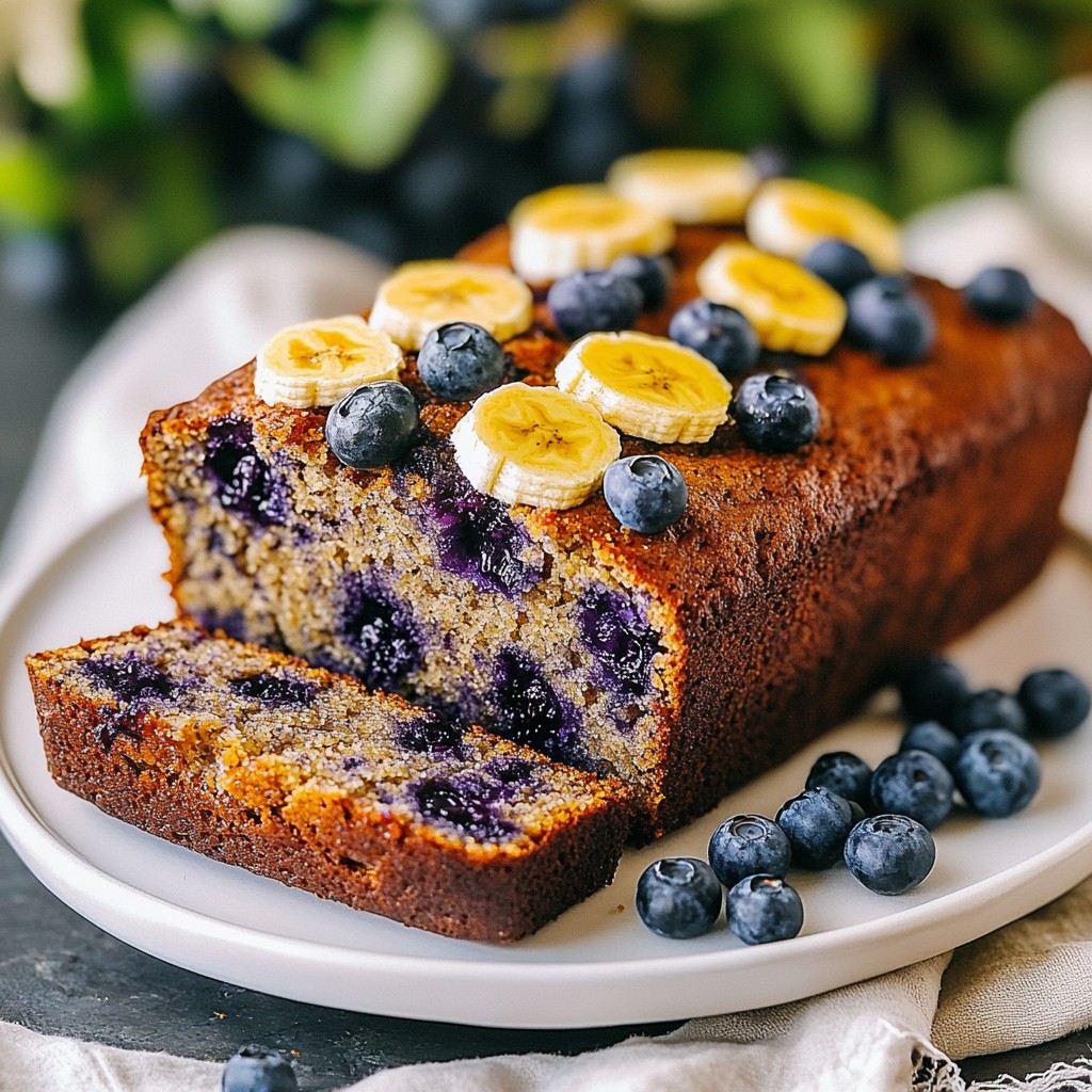 Blueberry Banana Oat Bread Simple and Tasty Recipe