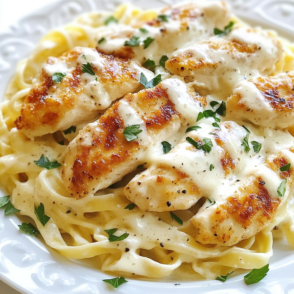 Creamy Garlic Parmesan Chicken Alfredo Quick Delight