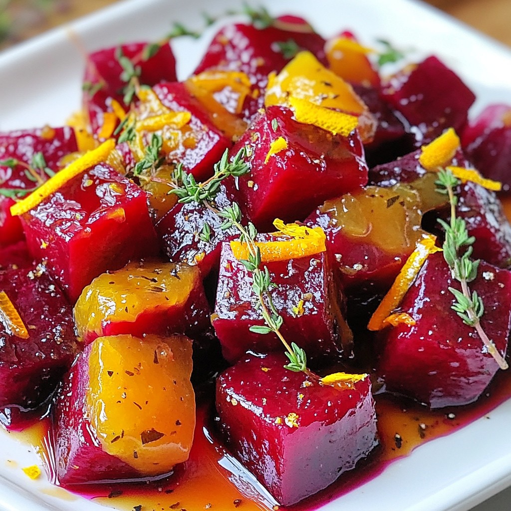 Orange Glazed Roasted Beets Simple Healthy Dish