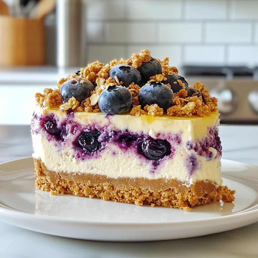 Blueberry Crumble Cheesecake Irresistible Dessert Recipe