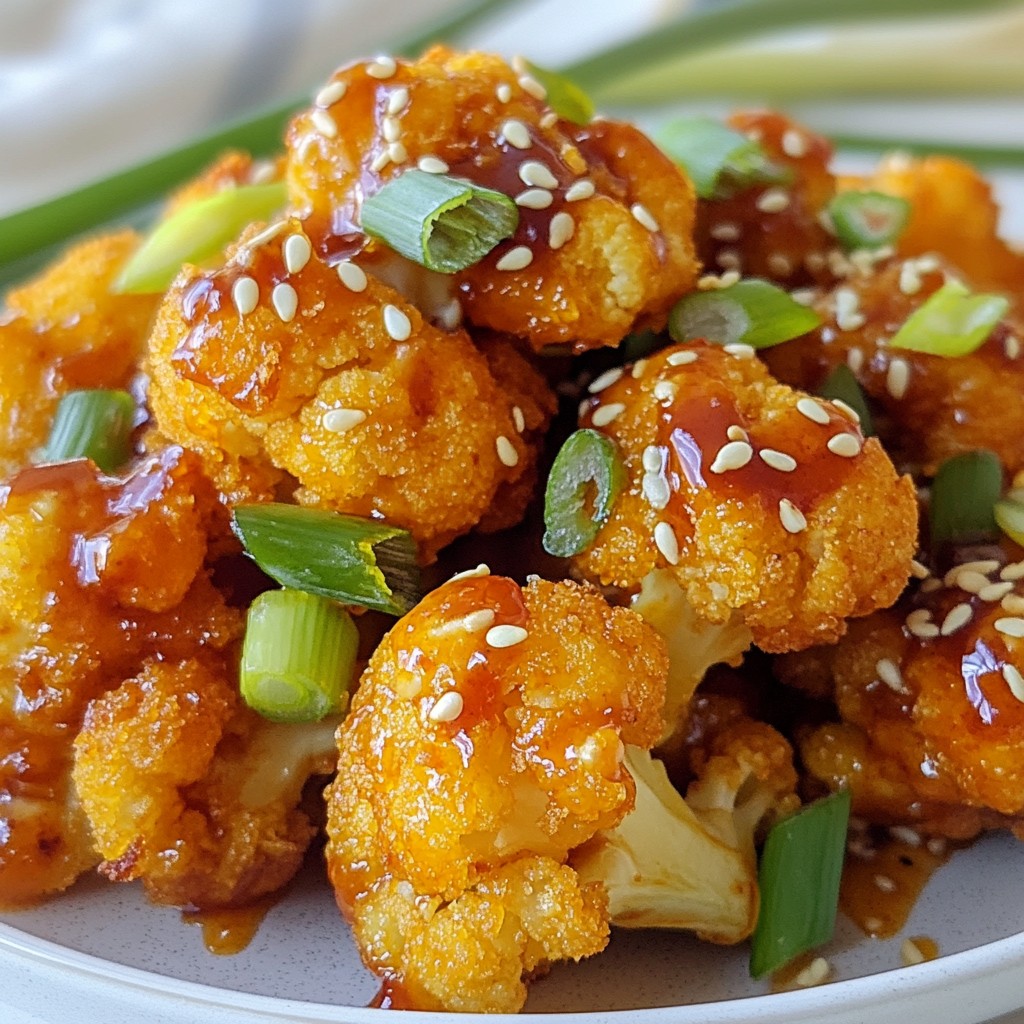 Vegan Sweet Chili Cauliflower Crispy and Flavorful Meal