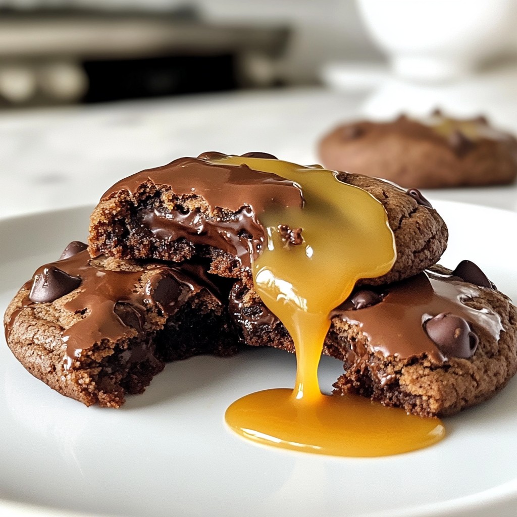 Chocolate Caramel Lava Cookies Irresistible Treats