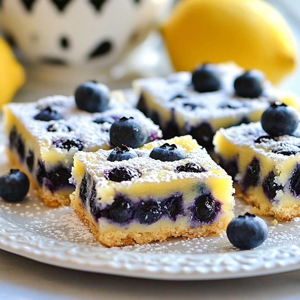 Blueberry Lemonade Bars Refreshing Summer Delight