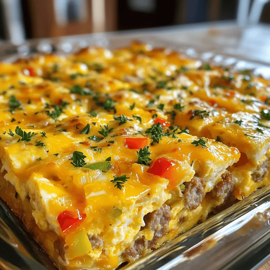 Easy Sausage and Egg Casserole Delicious Morning Meal